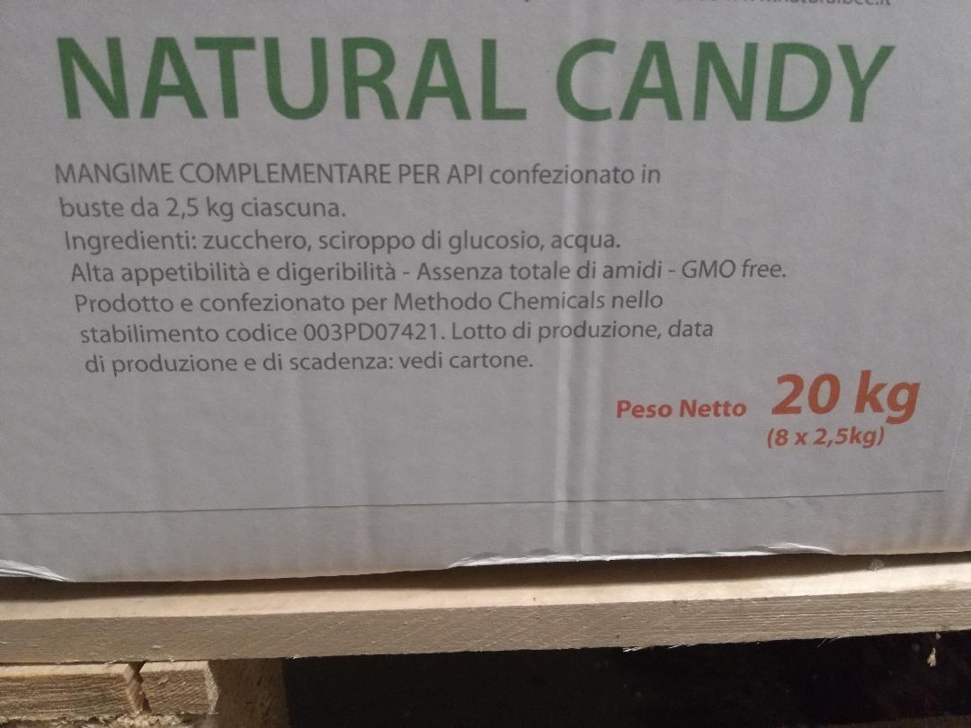 NOVITA'! Candito NATURALCANDY  panetto 2,5kg